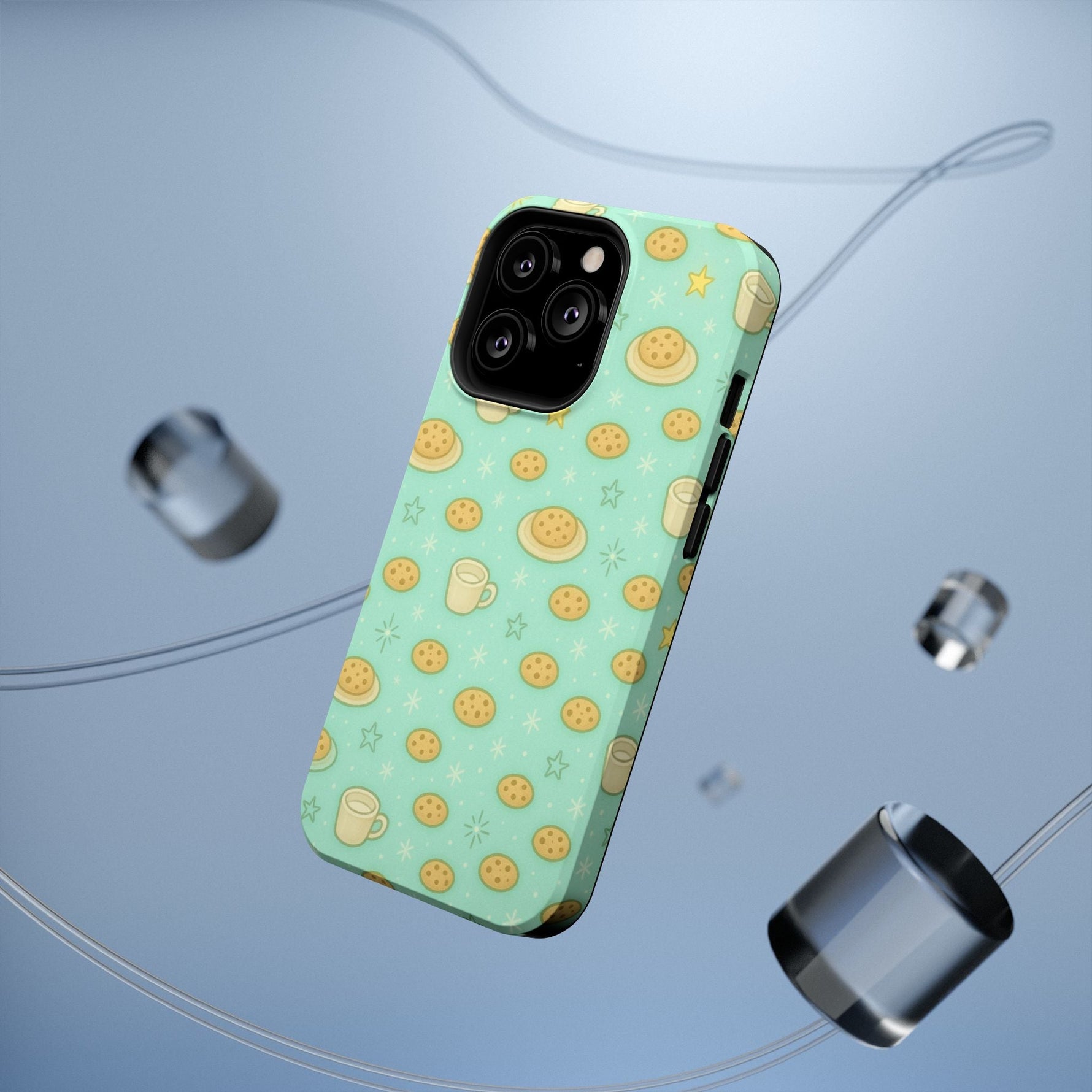 Cookie & Coffee Pattern Tough iPhone Case — Impact-Resistant  Shamo's