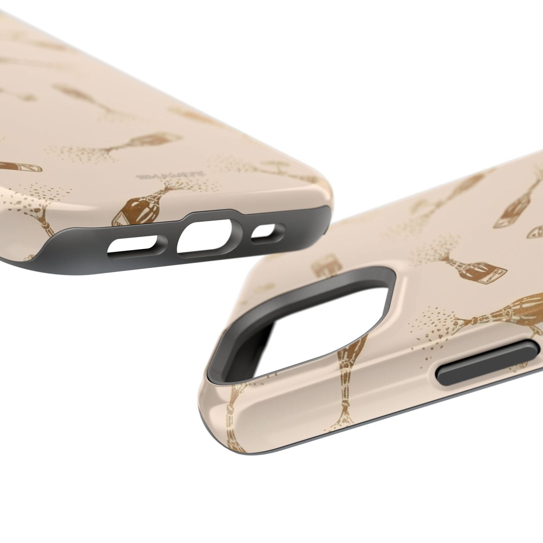 Champagne Bubbles Impact-Resistant Phone Case | MagSafe