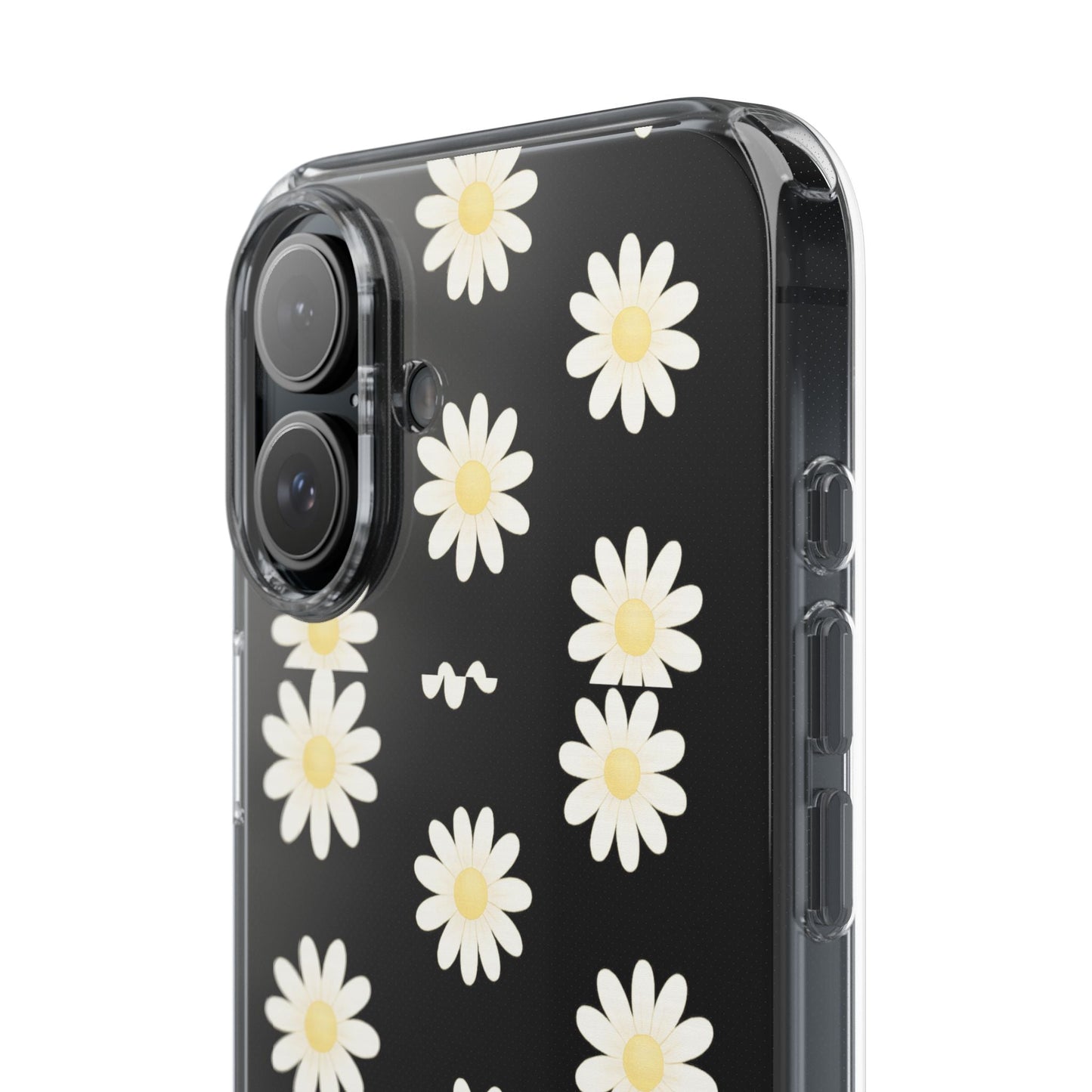 Daisy Floral Clear iPhone Case