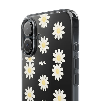 Daisy Floral Clear iPhone Case