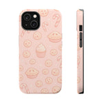 Pink Holiday Sweets Pattern (Cupcake, Pie, Candy Cane) iPhone Case with MagSafe  Shamo's iPhone 14 / Matte