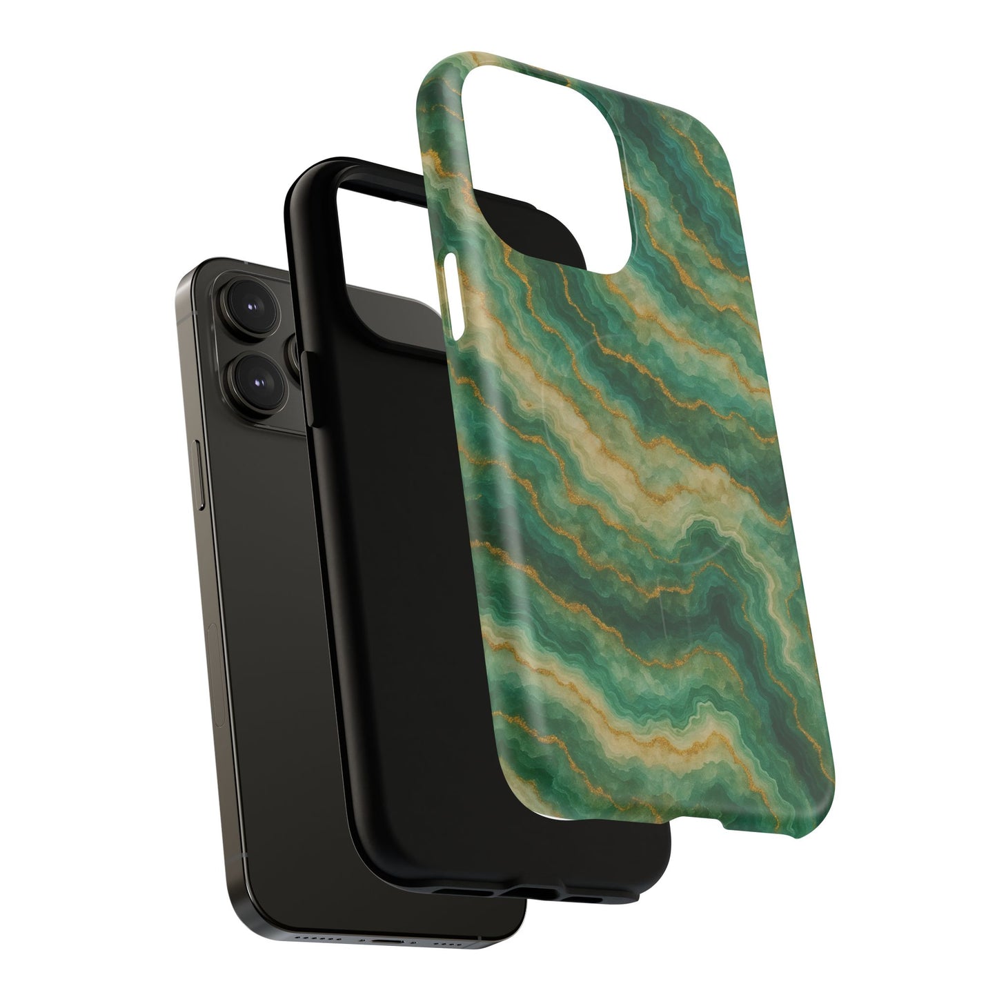 Green Marble iPhone Case with MagSafe