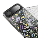 Clear Floral Impact-Resistant Phone Case — Pastel Wildflower Design