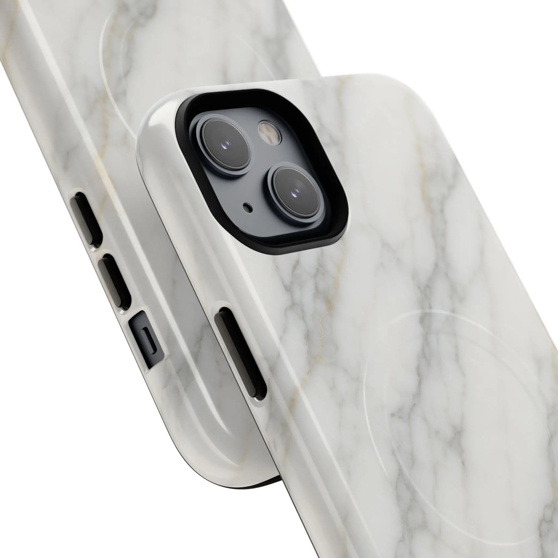 Classic White Marble iPhone Case with MagSafe  Shamo's