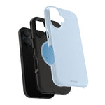 Cloud Blue Solid Color MagSafe Compatible Impact-Resistant iPhone Case