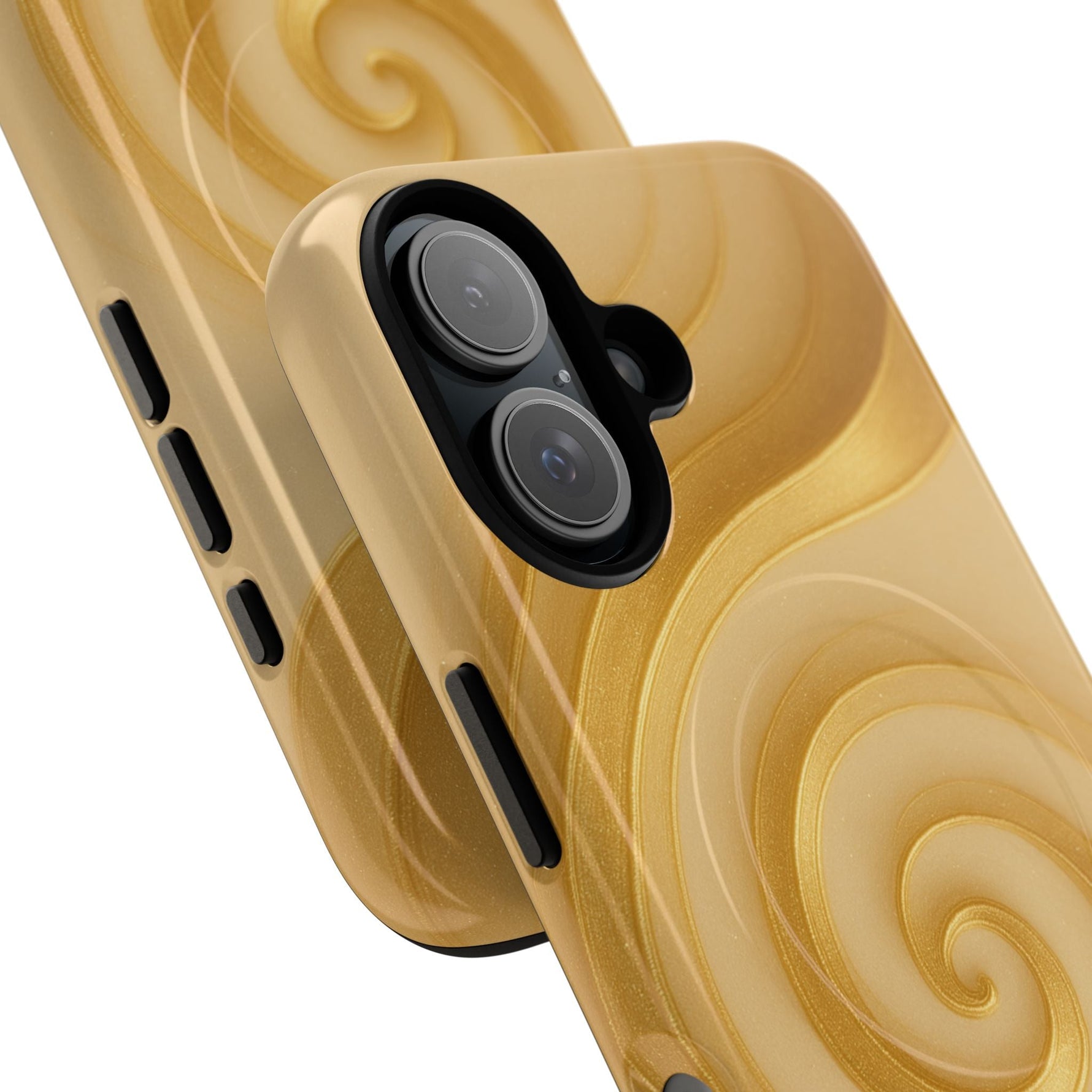 Luxury Series Swirl Gold iPhone Case compatible with MagSafe  Shamo's