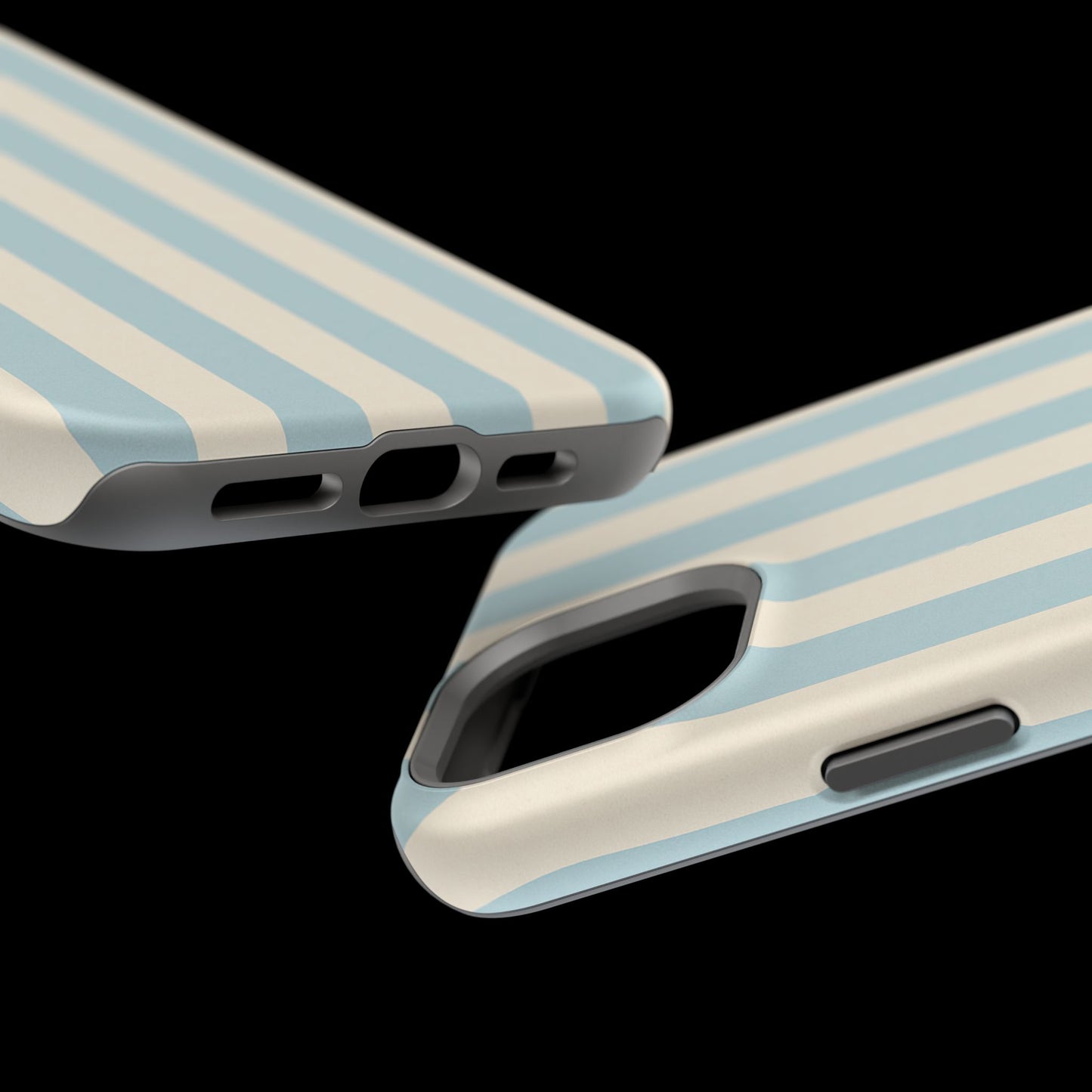 Blue Strips Pattern iPhone Case Compatible with MagSafe
