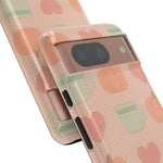 Autumn Cozy iPhone Case – Pumpkin, Heart & Coffee Cup Pattern  Shamo's