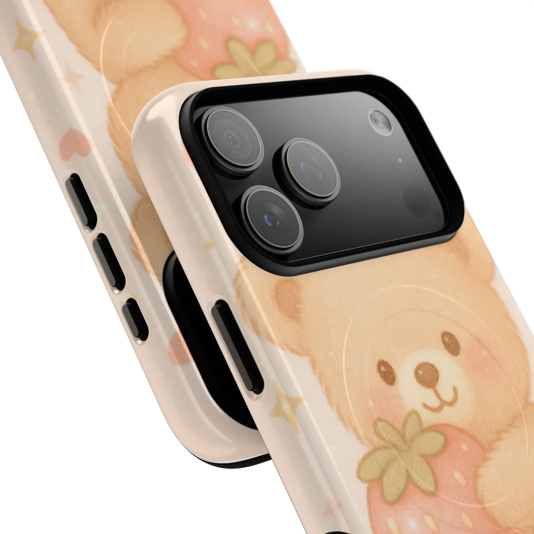 Strawberry Teddy iPhone Case with MagSafe  Shamo's