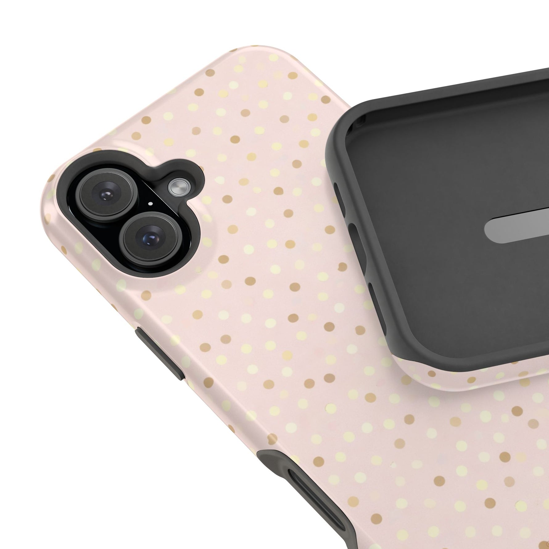 Sparkle Polka Dot Magnetic MagSafe Compatible Impact Phone Case