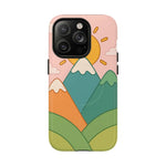 Mountain Sunrise Phone Case - Tough MagSafe Magnetic Design