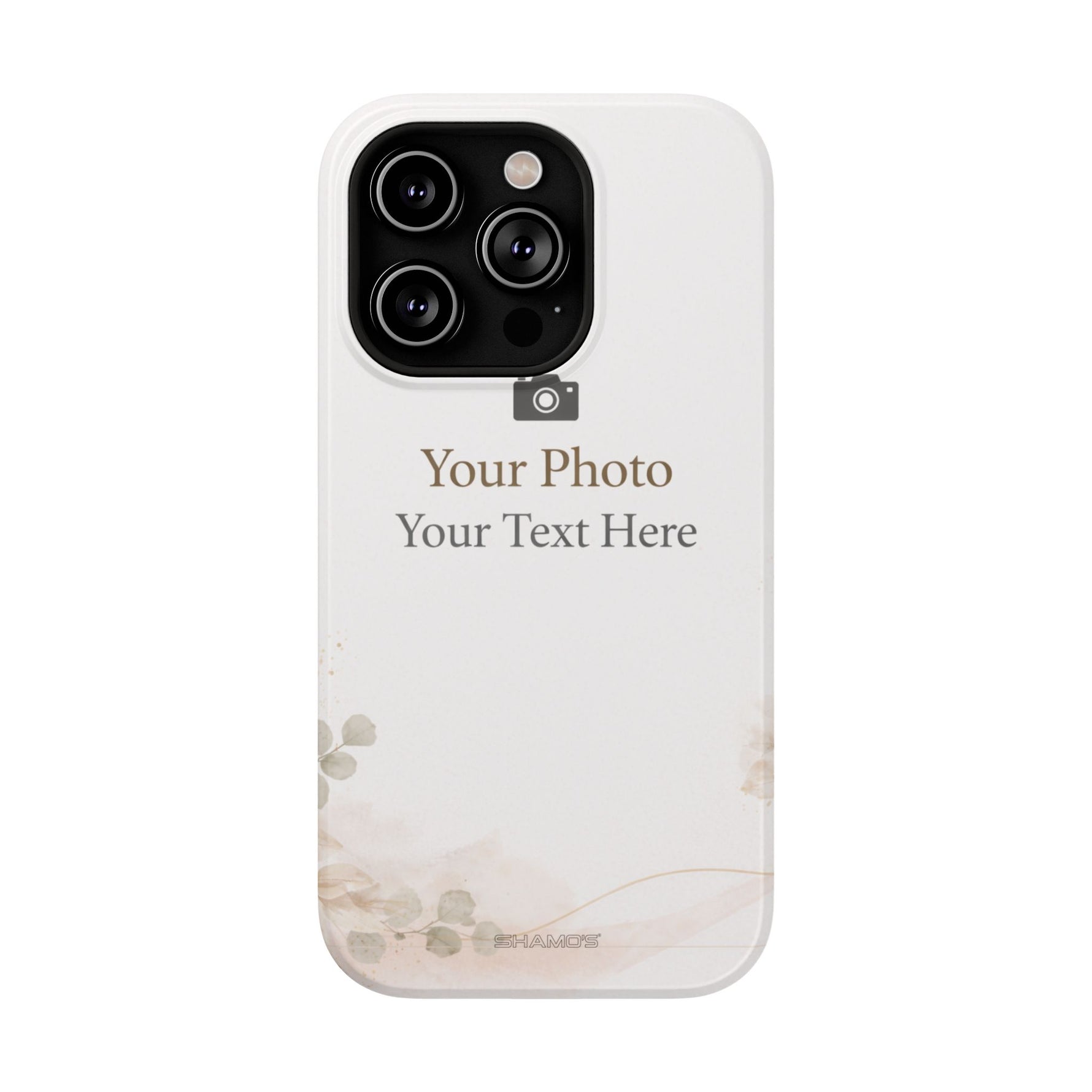 Personalizable Impact-Resistant Phone Case — Add Photo & Text - iPhone 14 Pro / Matte / Without gift packaging - Shamo's