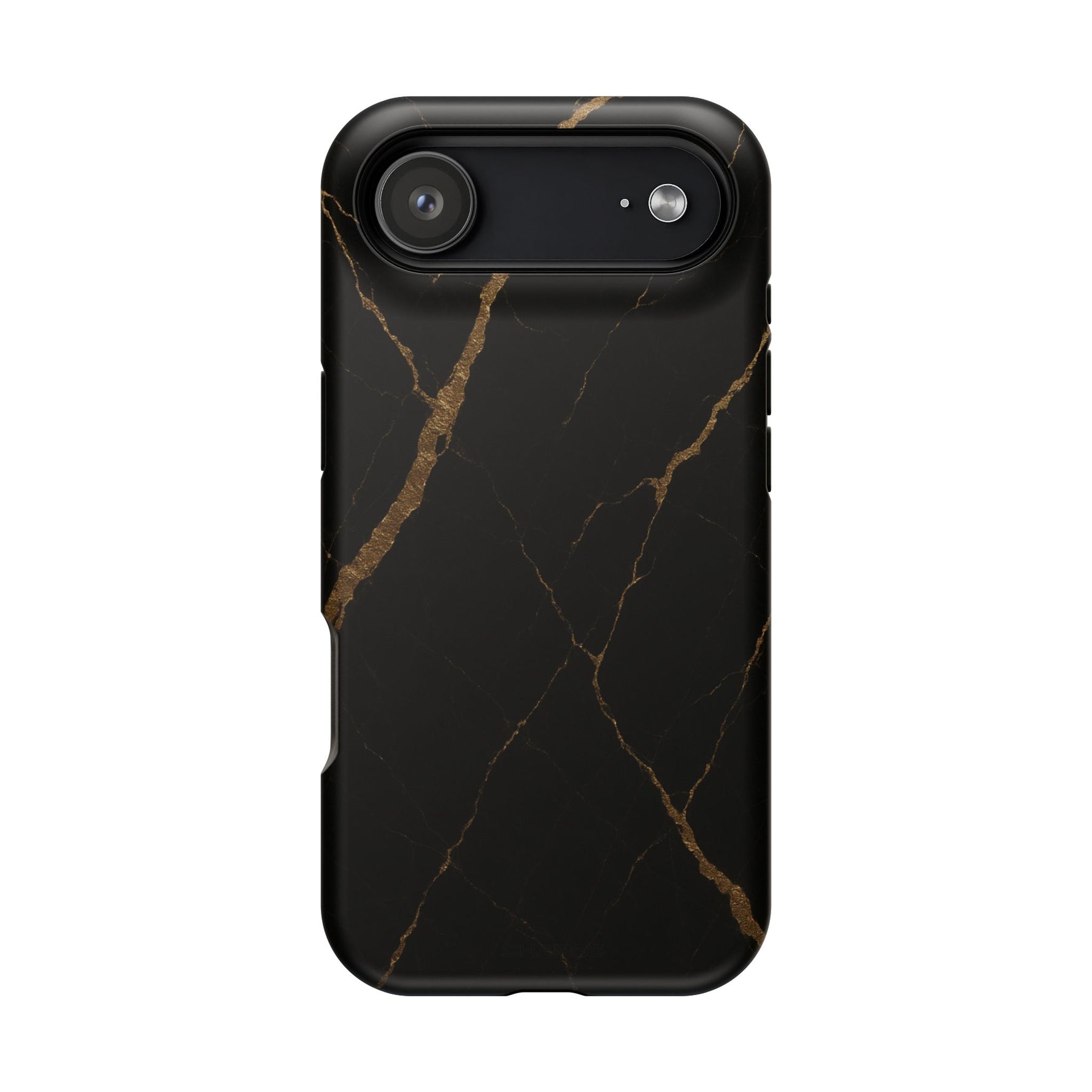 Black & Gold Marble iPhone Case with MagSafe - iPhone 17 Air / Matte - Shamo's