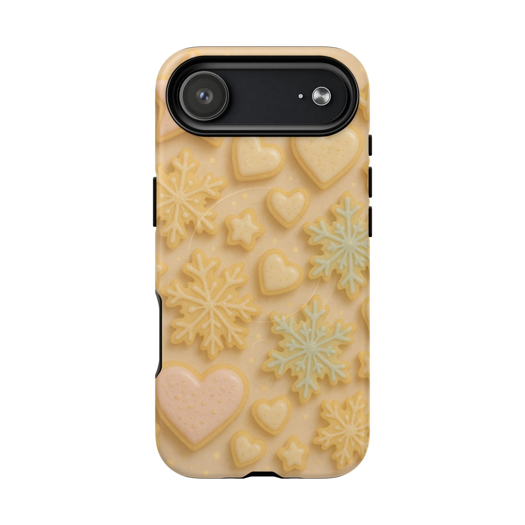 Heart & Snowflake Holiday iPhone Case — compatible with MagSafe - Shamo's