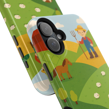 Farm-Themed Impact-Resistant MagSafe Phone Case
