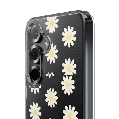 Daisy Floral Clear iPhone Case