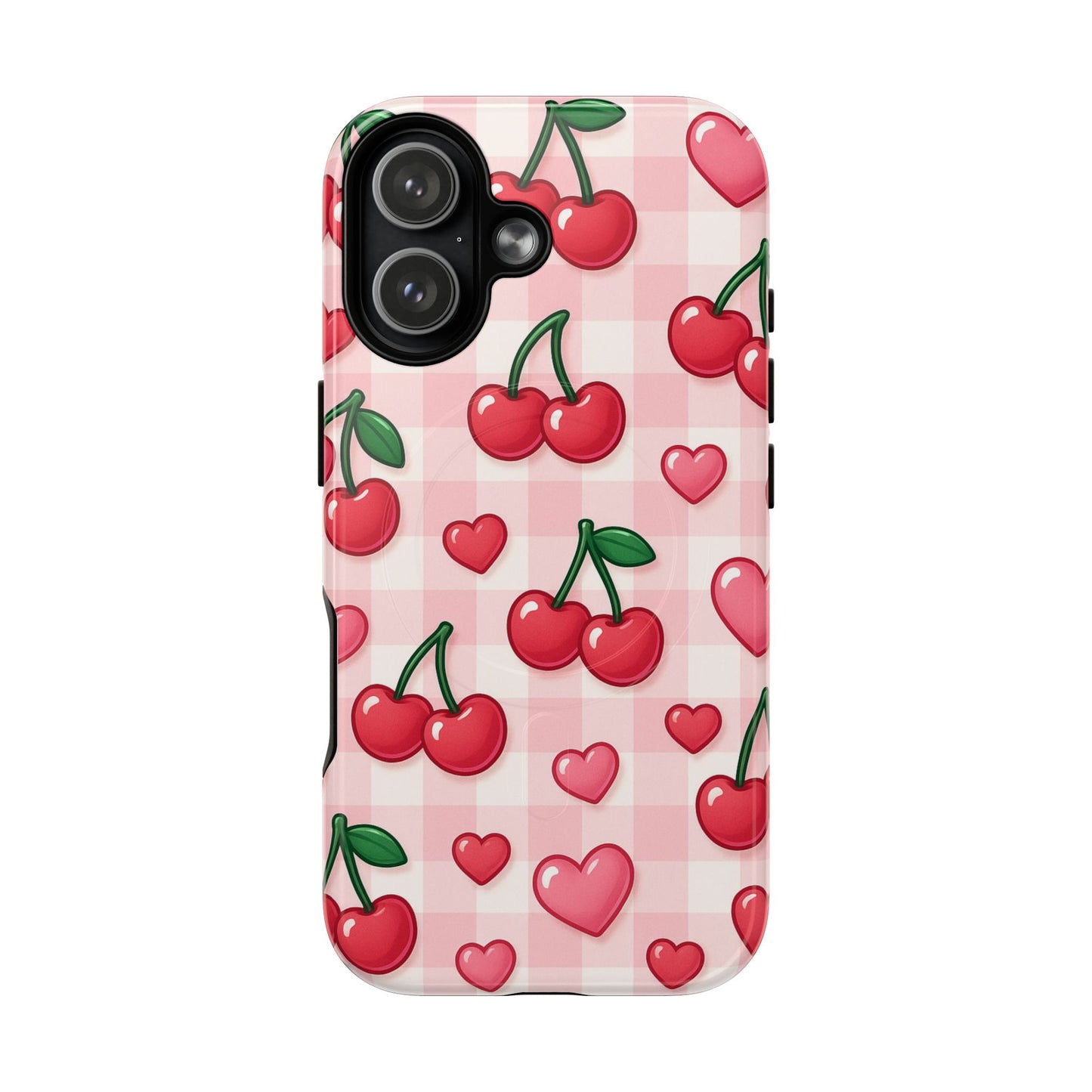 Y2K Cherries & Hearts iPhone Case | MagSafe