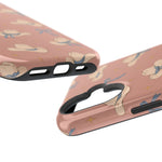 Ribbon Rodeo – Cowgirl Hat and Bow MagSafe Phone Case, Pink, glossy vertical dual-camera model, port openings and edge details