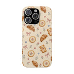 Slanke iPhone-hoes — knus bak- en teddybeerpatroon (recept, hert, knopen)