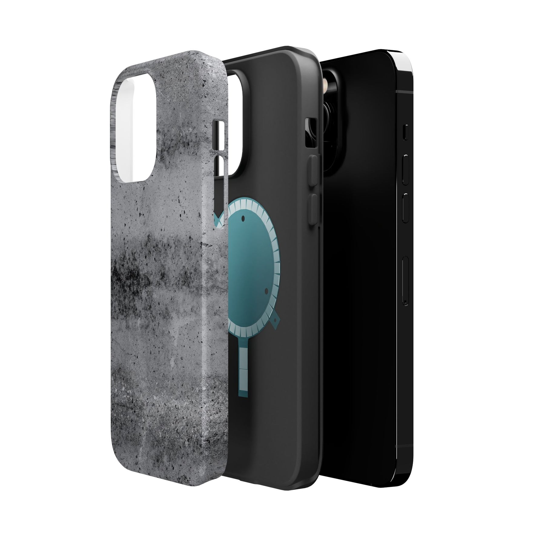 Concrete Pattern iPhone Case with Magsafe Compatibility