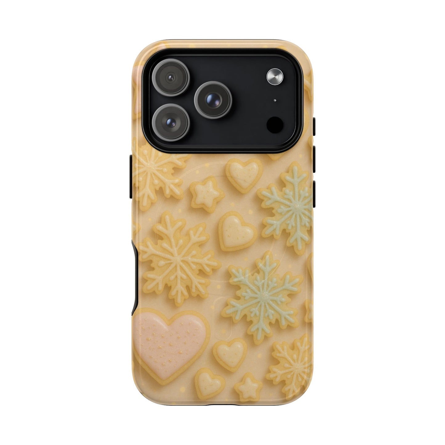 Heart & Snowflake Holiday iPhone Case — compatible with MagSafe - Shamo's