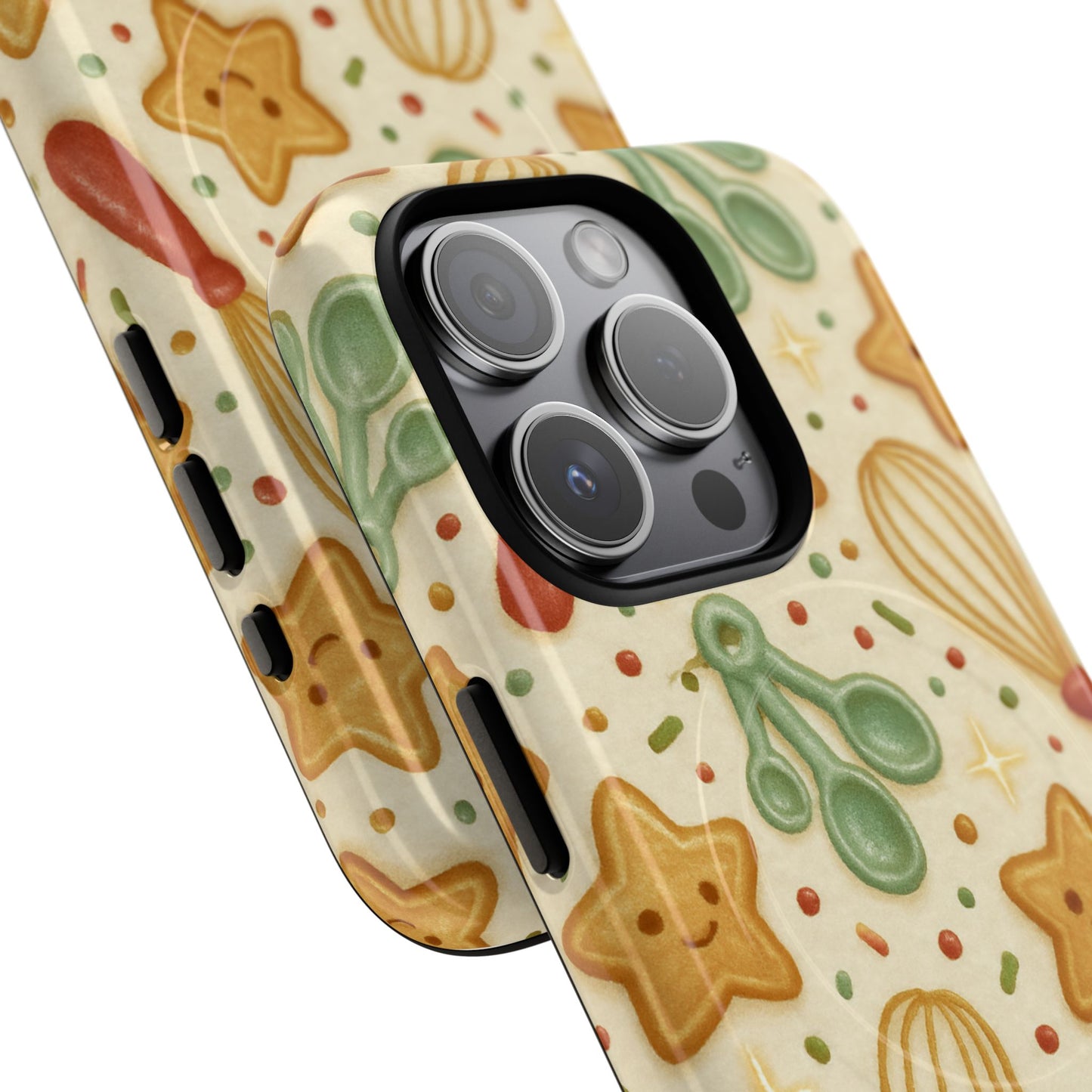 Baking Holiday iPhone Case — Cute Whisk & Cookie Pattern | compatible with MagSafe