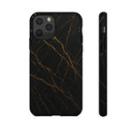 Black Marble Tough iPhone Case - Shamo's