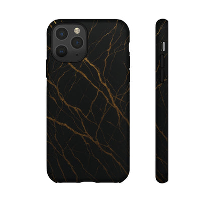 Black Marble Tough iPhone Case - Shamo's