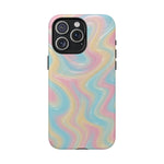 Rainbow Marble Swirl iPhone Case with MagSafe - Shamo's