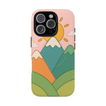 Mountain Sunrise Phone Case - Tough MagSafe Magnetic Design
