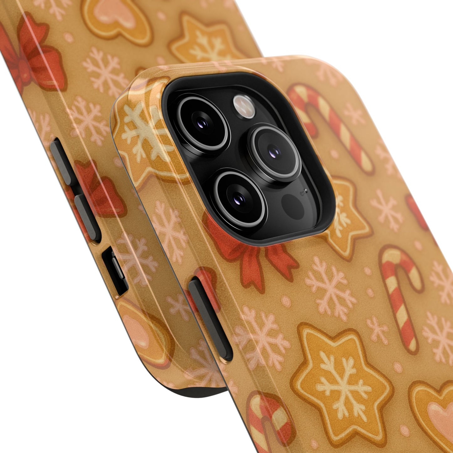 Candy Cane & Gingerbread Holiday iPhone Case — Impact-Resistant