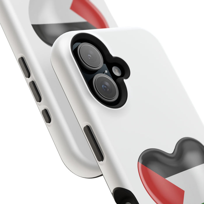 MagSafe Tough Cases with Palestinian flag in heart shape