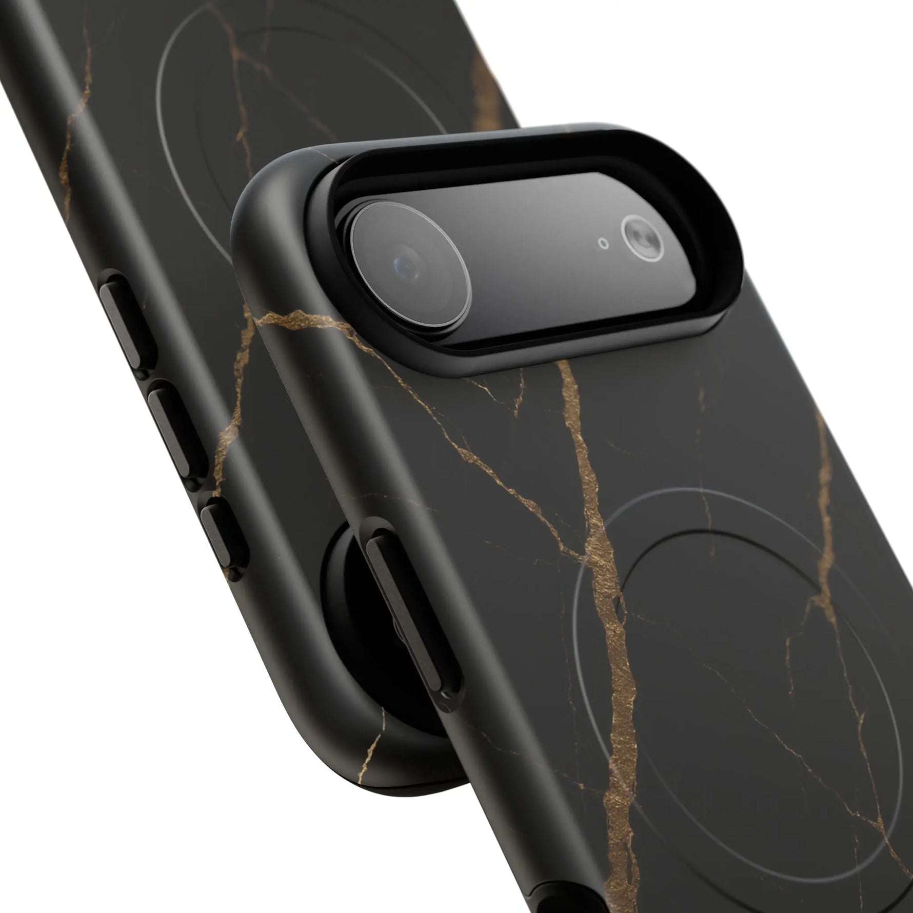 Black & Gold Marble iPhone Case with MagSafe  Shamo's