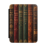 Vintage Leather Books Kindle Case — Classic Library E-Reader Cover