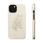 Butterfly Transformation from Caterpillar Minimalist Magnetic Impact-Resistant Phone Case with Magsafe