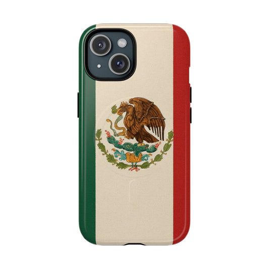 Mexican Flag iPhone Case | MagSafe  Shamo's iPhone 15 / Glossy