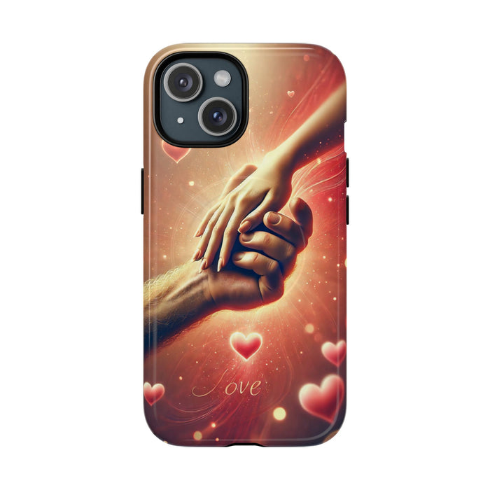 Magnetic Phone Case - Hands in Love Design - Compatible with MagSafe