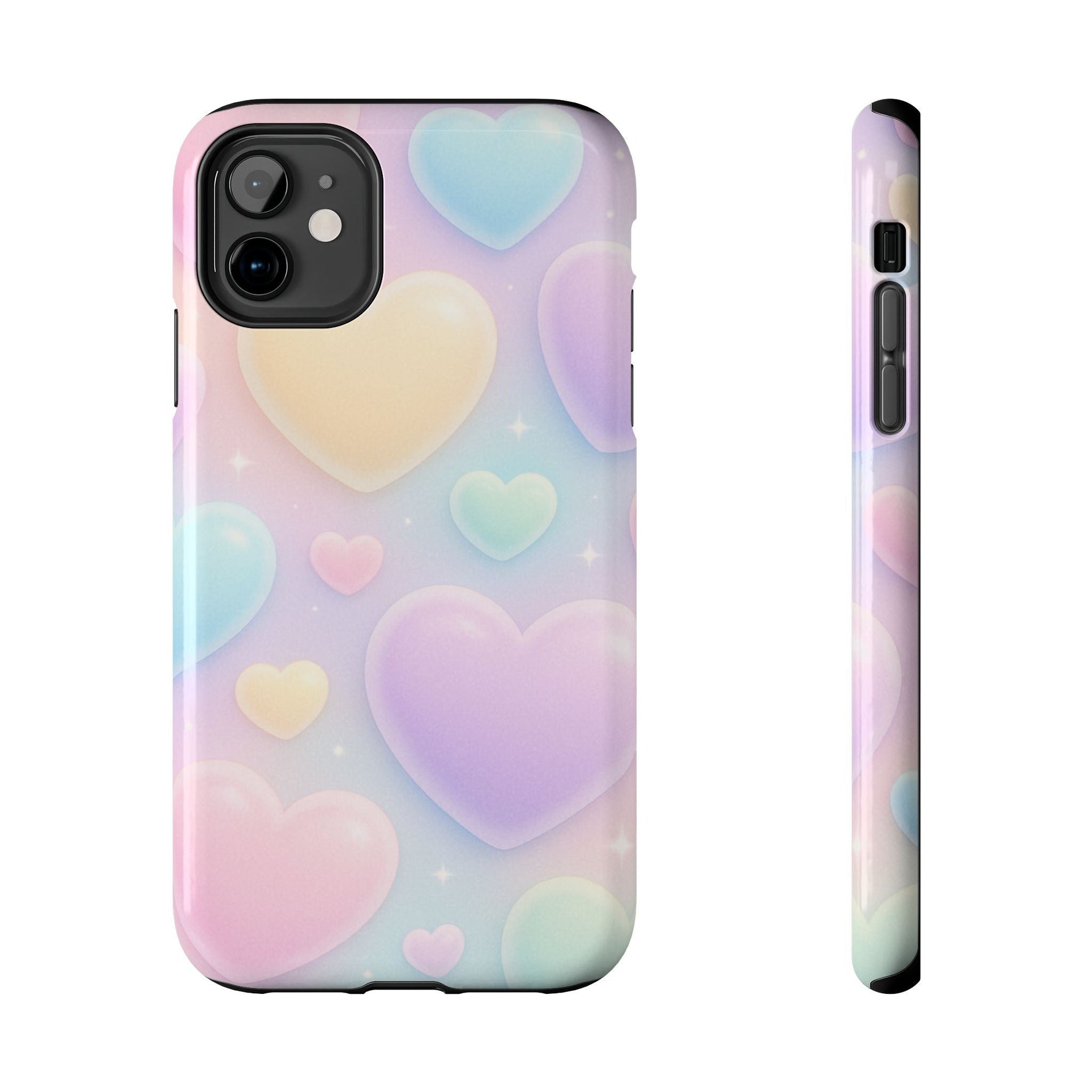 Cute Rainbow Hearts Phone Case  Shamo's iPhone 11