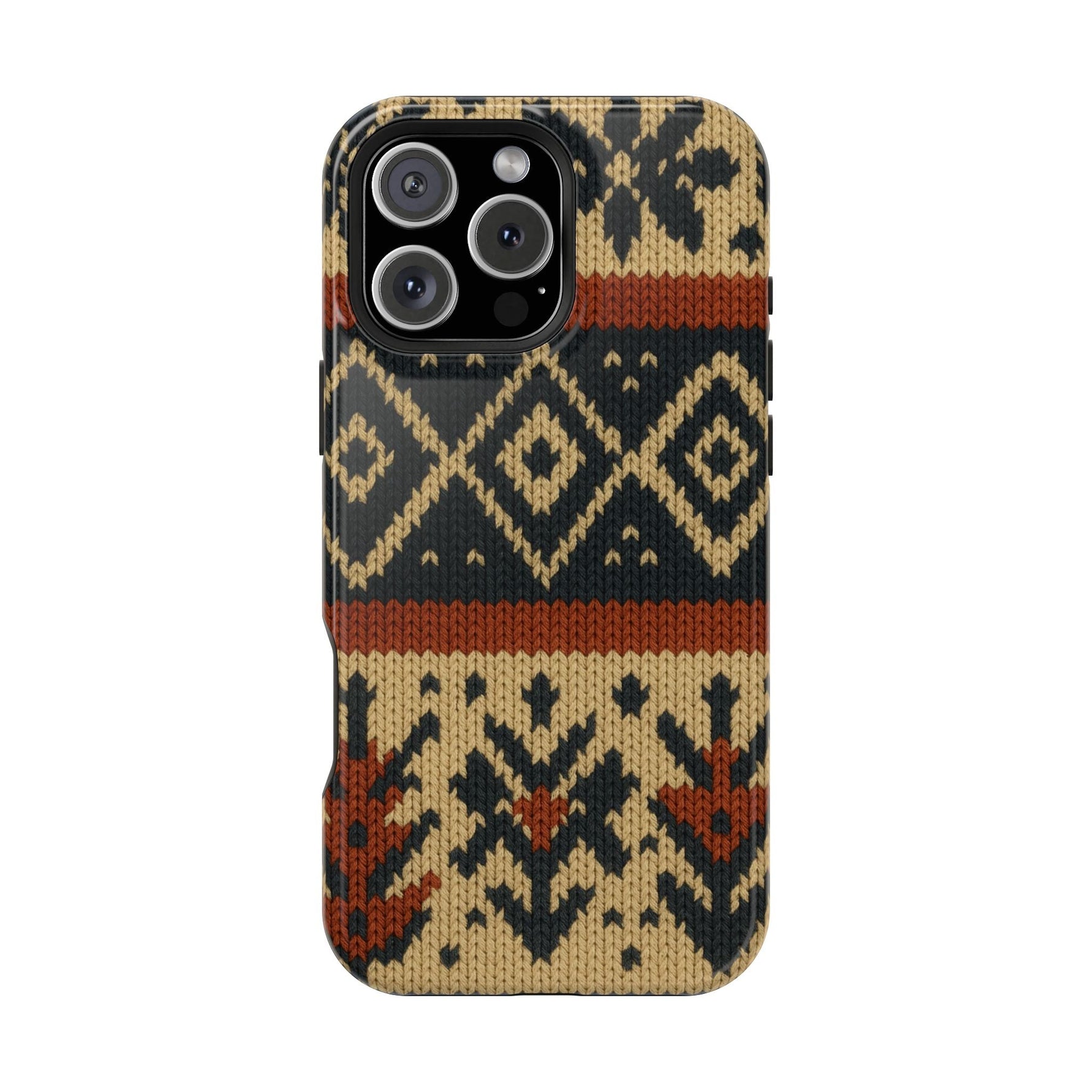 Nordic Knit Pattern MagSafe Impact-Resistant iPhone Case  Shamo's iPhone 16 Pro Max / Glossy