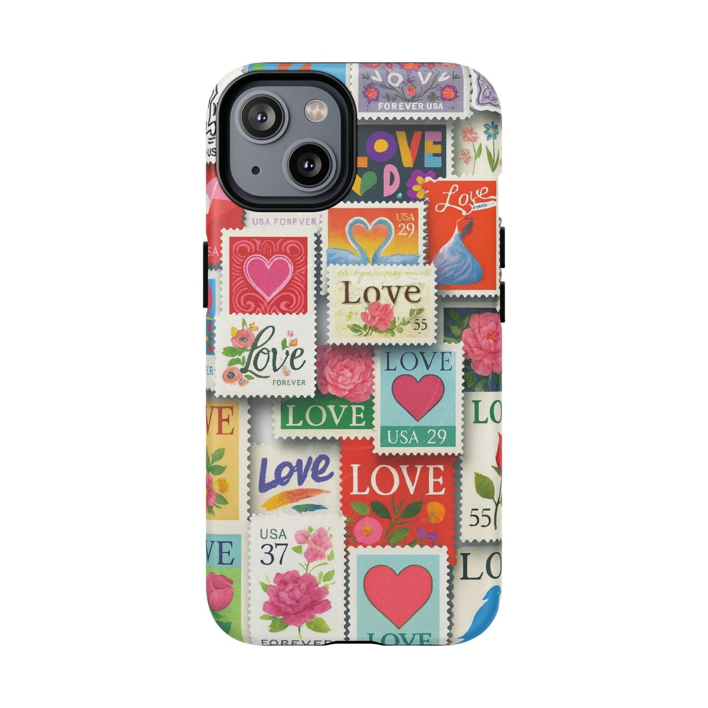 Vintage Romantic Love Stamp iPhone Case | Tough Protection + MagSafe  Shamo's iPhone 14 / Matte