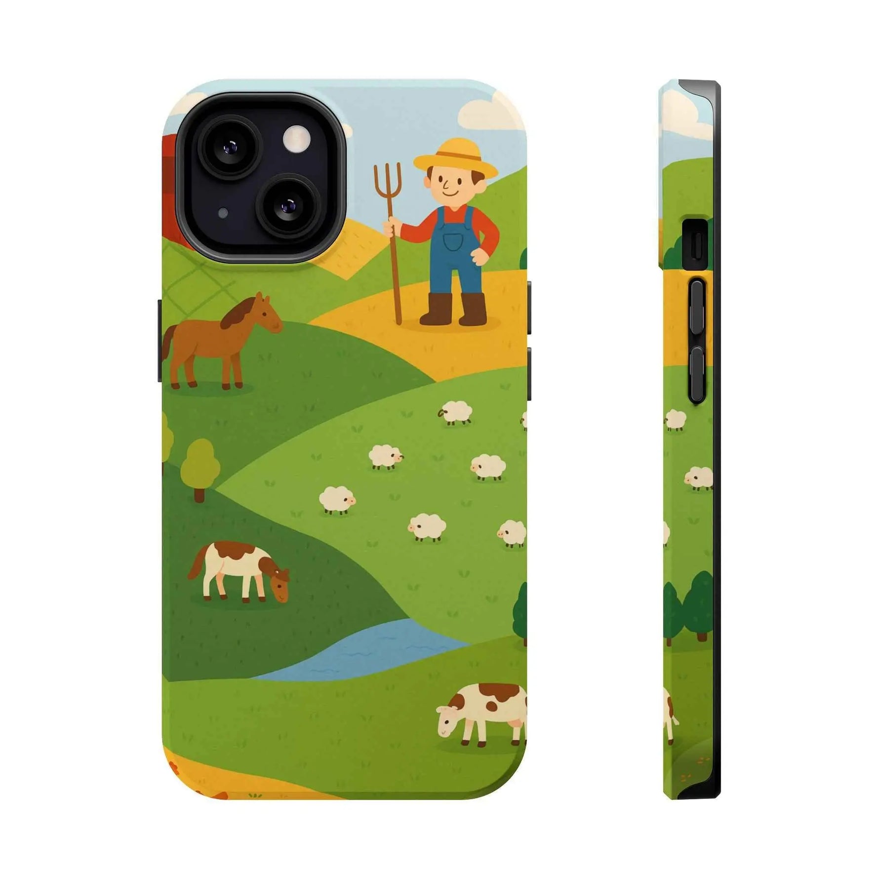 Farm-Themed Impact-Resistant MagSafe Phone Case
