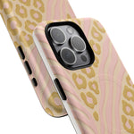 Pink Gold Leopard iPhone Case compatible with MagSafe - Shamo's