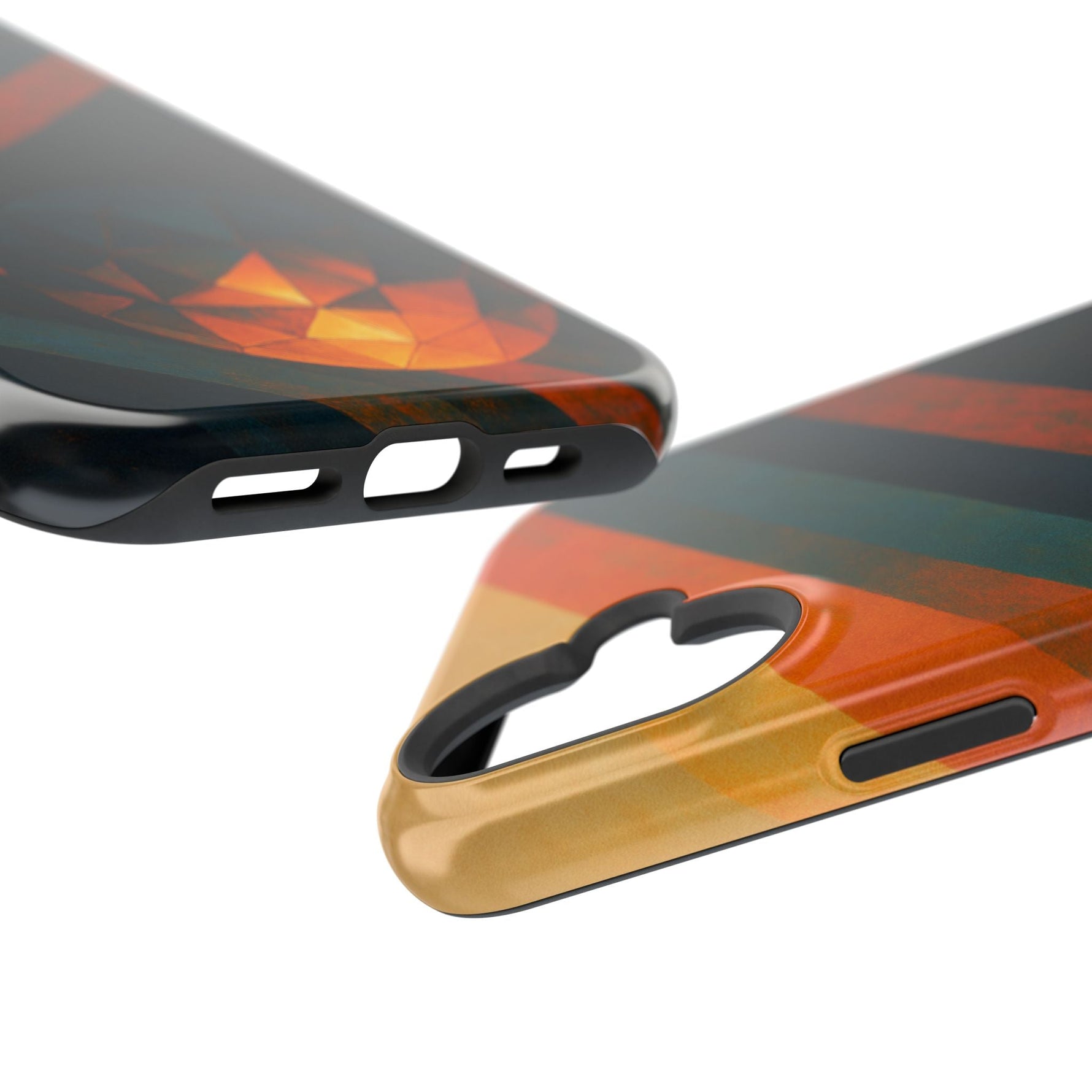 “Geometry of Becoming” Abstract iPhone MagSafe Case — Magnetic Impact-Resistant  Shamo's