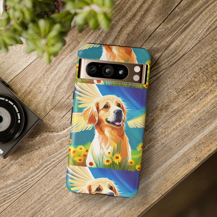 Tough Cases Golden Retriever with Wings Phone case