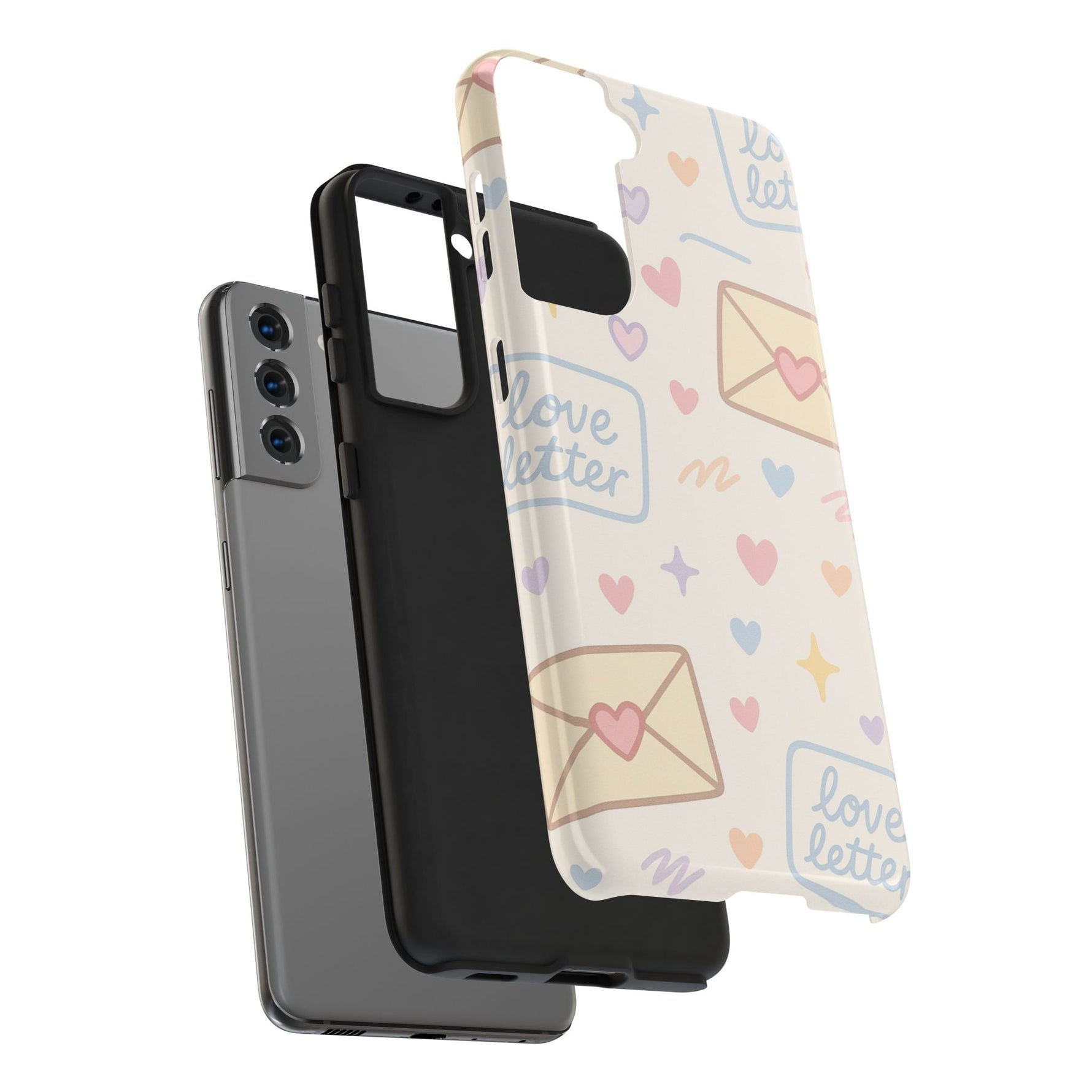 Pastel Love Letter Hearts Impact Phone Case  Shamo's