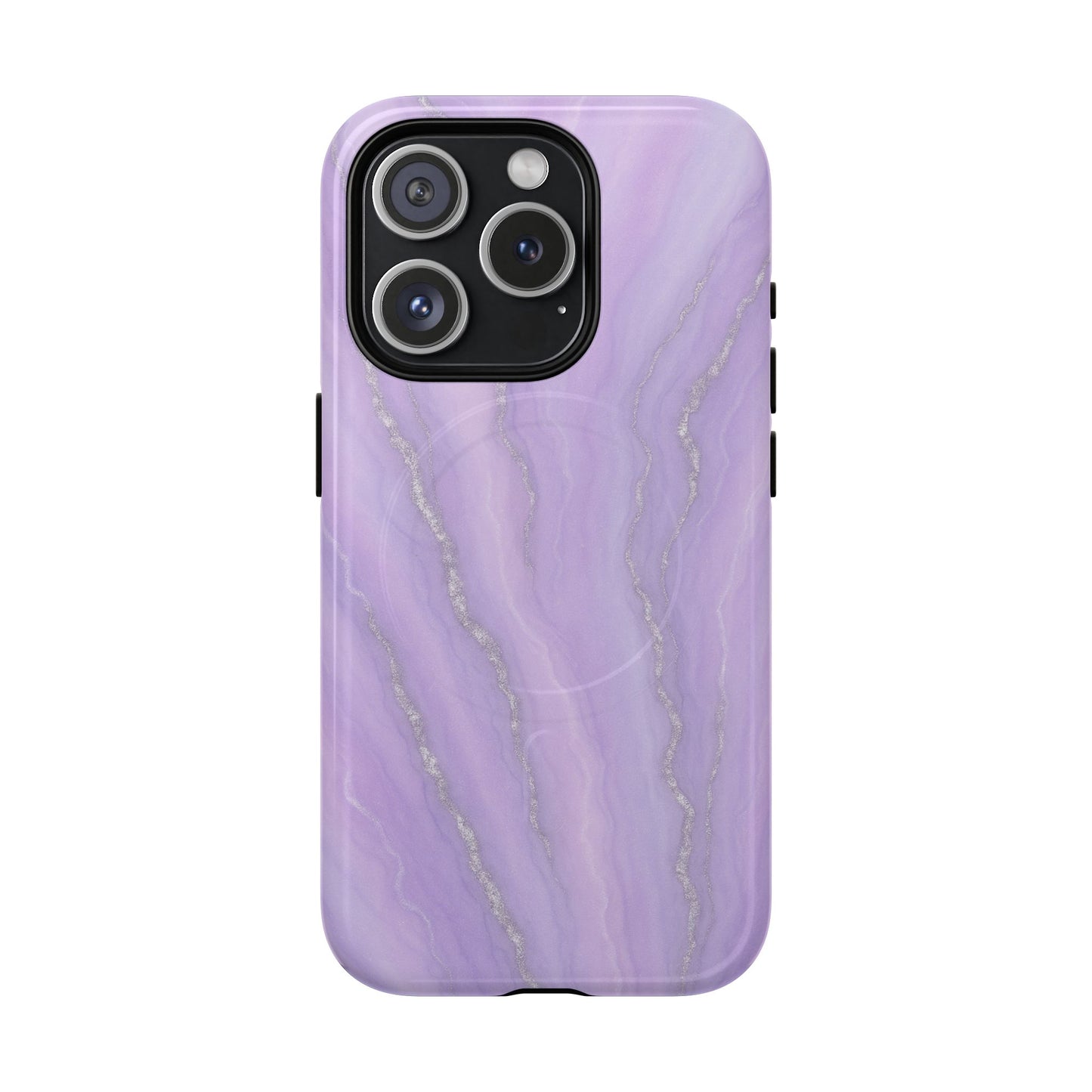 Lavender Marble iPhone Case with MagSafe - Shamo's