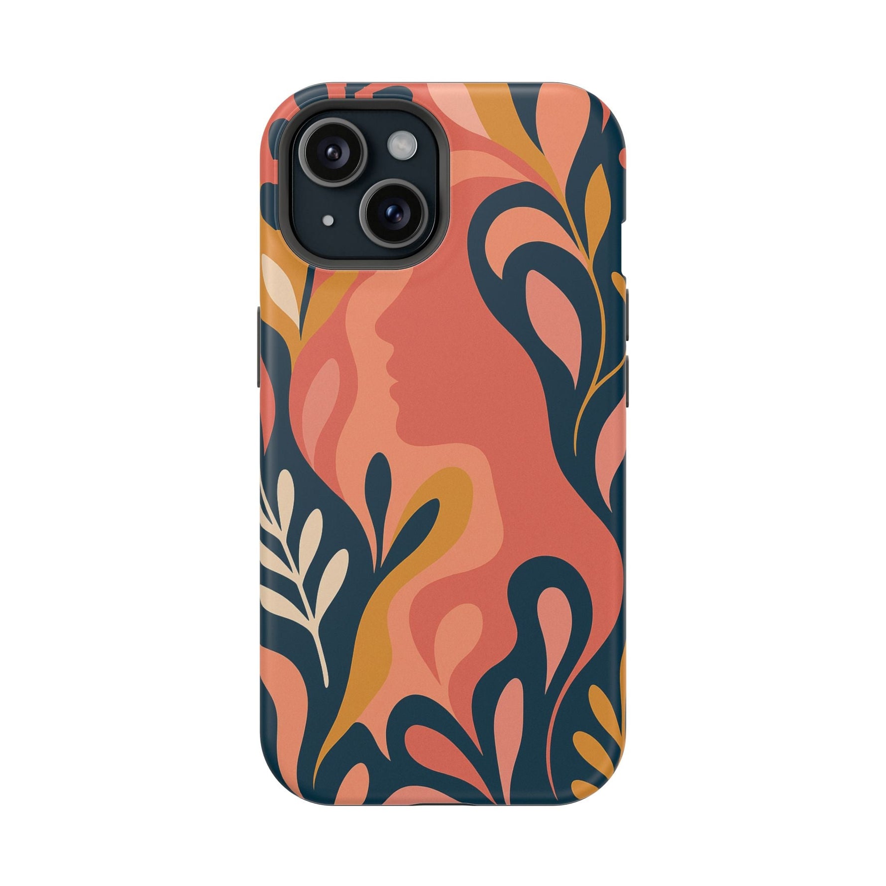 Floral Feminine Abstract MagSafe Impact-Resistant iPhone Case  Shamo's iPhone 15 / Matte