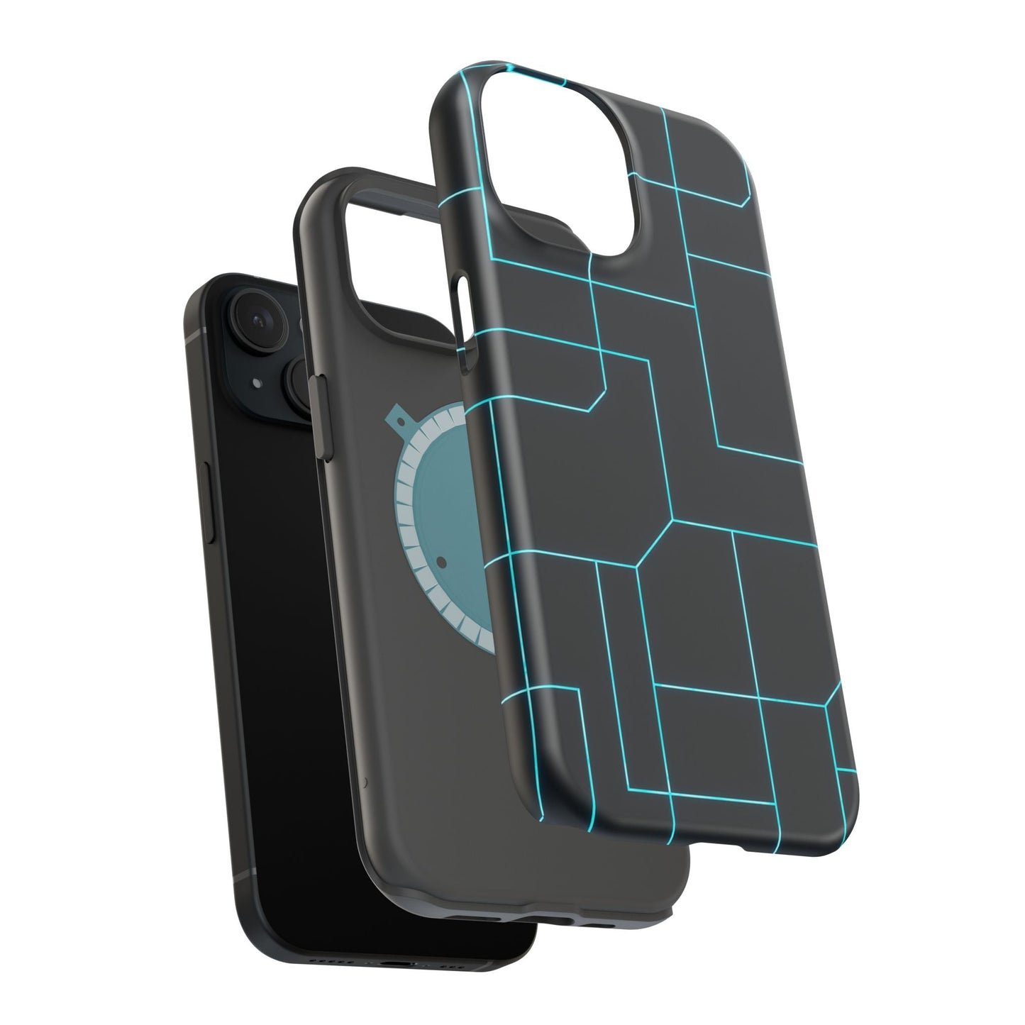 Neon Grid Magnetic Impact-Resistant iPhone Case | MagSafe compatible  Shamo's