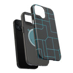 Neon Grid Magnetic Impact-Resistant iPhone Case | MagSafe compatible  Shamo's