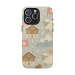 Swiss Chalet Sheep Pattern Tough MagSafe iPhone Case  Shamo's iPhone 15 Pro Max / Glossy